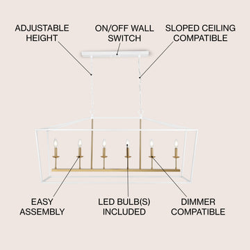 Pagoda Lantern Metal LED Pendant